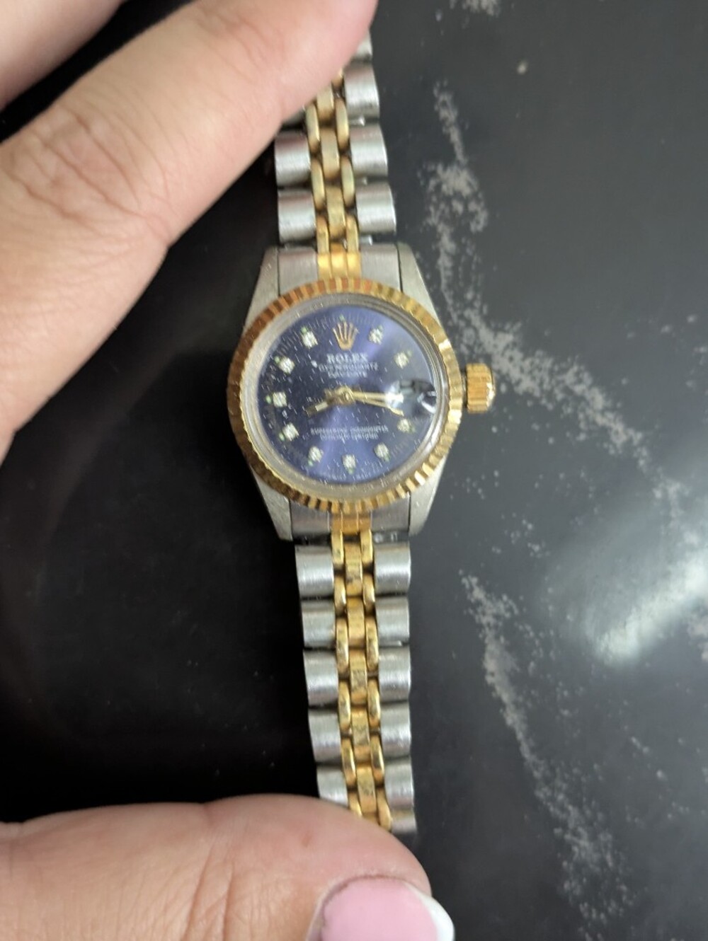 Two-Tone Vintage Style Watch